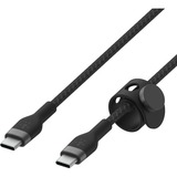 Belkin BoostCharge Pro Flex USB-C/USB-C-kabel Zwart, 2 meter