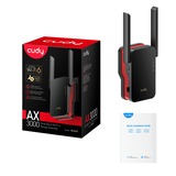 Cudy AX3000 Mesh Wi-Fi 6 Range Extender repeater Zwart