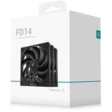 DeepCool DeepCool FD14 140x140x25 3in1 bk case fan Zwart