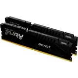 Kingston FURY 16 GB DDR5-6000 Kit werkgeheugen Zwart, KF560C30BBK2-16, Fury Beast, XMP