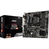 MSI B450M PRO-VDH MAX socket AM4 moederbord Zwart, RAID, Gb-LAN, Sound, µATX