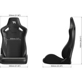 Trak Racer Recline Seat gamestoel Zwart