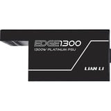 Lian Li EDGE1300, 1300 Watt voeding  Zwart, 1x 12VHPWR, 3x PCIe, kabelmanagement, 4x USB