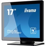 iiyama ProLite T1721MSC-B2 17" touchscreen monitor Zwart, Touch, VGA, HDMI, Audio, USB