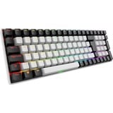 Sharkoon SKILLER SGK50 S2, gaming toetsenbord Wit, BE Lay-out, Gateron Yellow, RGB leds, Hot-swappable