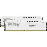 Kingston FURY 32 GB DDR5-6000 (2x 16 GB) Kit werkgeheugen Wit, KF560C36BWE2K2-32, Beast, EXPO