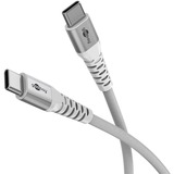 goobay Supersoft USB-C > USB-C 2.0 kabel Wit, 2 meter