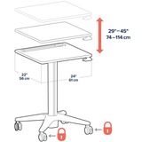 Ergotron LearnFit Sit-Stand Desk, Short tafel 