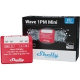 Shelly Qubino Wave 1PM Mini relais Rood/wit, 1-kanaals, Z-Wave