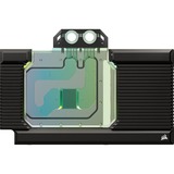 Corsair Hydro X Series iCUE LINK XG7 RGB 40-SERIES GPU Water Block (4090 STRIX/TUF) waterkoeling Zwart/transparant, Incl. backplate