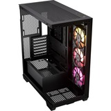 Corsair iCUE LINK 3500X RGB midi tower behuizing Zwart | 2x USB-A | 1x USB-C | RGB | Tempered Glass