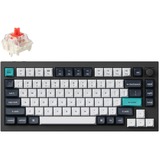 Keychron Q1 Max-M1 QMK, toetsenbord Zwart, BE Lay-out, Gateron Jupiter Red, RGB leds, 75%, Hot-swappable, Bluetooth, 2.4GHz