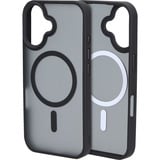 Mobiparts iPhone 16 - MagSafe Hardcover case telefoonhoesje Zwart/grijs