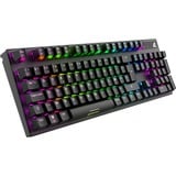 Sharkoon SKILLER SGK20 Brown, gaming toetsenbord Zwart, BE Lay-out, Huano Brown, RGB leds