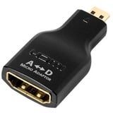 Audioquest HDMI A naar micro D adapter Zwart