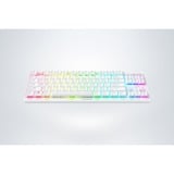 Razer Deathstalker V2 Pro TKL, gaming toetsenbord Wit, US lay-out, Razer Linear Optical (Red), RGB leds, ABS keycaps, Bluetooth