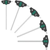 Wera 454/5 HF SHK set 1 schroevendraaierset T-greep-schroevendraaier Hex-Plus met vasthoudfunctie Zwart/groen, 5‑delig