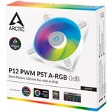 ARCTIC P12 PWM PST A-RGB case fan Wit, 1 stuk, 4-pins PWM fan-connector