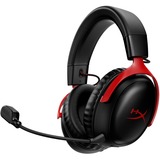 HyperX Cloud III Wireless  over-ear gaming headset Zwart/rood, PC, PlayStation 4, PlayStation 5