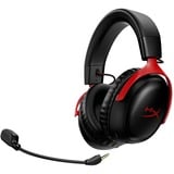 HyperX Cloud III Wireless  over-ear gaming headset Zwart/rood, PC, PlayStation 4, PlayStation 5