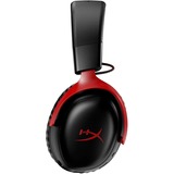 HyperX Cloud III Wireless  over-ear gaming headset Zwart/rood, PC, PlayStation 4, PlayStation 5