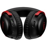 HyperX Cloud III Wireless  over-ear gaming headset Zwart/rood, PC, PlayStation 4, PlayStation 5