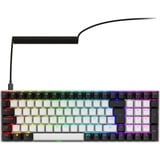 Sharkoon SKILLER SGK50 S2, gaming toetsenbord Wit, BE Lay-out, Gateron Red, RGB leds, Hot-swappable