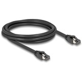 DeLOCK Patchkabel S/FTP, RJ-45 met Cat.8.1 Zwart, 2 meter