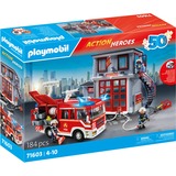 PLAYMOBIL Action Heroes - Brandweer megaset Constructiespeelgoed 71603