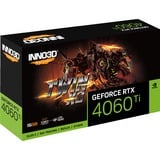 INNO3D GeForce RTX 4060 Ti 16GB TWIN X2 grafische kaart Zwart, 1x HDMI, 3x DisplayPort, DLSS 3