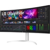 LG UltraWide 40WP95CP-W 39.7" 4K UHD Curved monitor Wit, 2x HDMI, 1x DisplayPort, 2x USB-A, 1x USB-C, 1x Thunderbolt 4