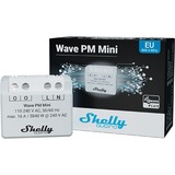 Shelly Qubino Wave PM Mini relais Lichtgrijs/wit, 1-kanaals, Z-Wave