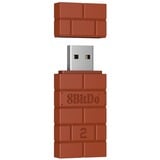 8BitDo USB Wireless Adapter 2 Brown draadloze adapter bruin