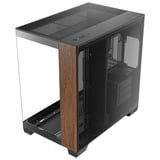 Antec C8 Wood midi tower behuizing Zwart/houtkleur | 2x USB-A | 1x USB-C | Tempered Glass