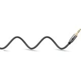 goobay Plus Audio 3,5 mm aux stereoverbindingskabel Zwart/zilver, 1 meter