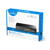 Cudy 6-Port Gigabit PoE+ Switch Zwart