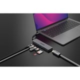 Sitecom 7-in-1 USB-C Power Delivery Multiport dockingstation Grijs