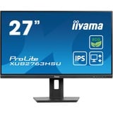 iiyama ProLite XUB2763HSU-B1 27" monitor Zwart, 100Hz, HDMI, DisplayPort, USB, Audio, AMD FreeSync