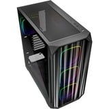 Sharkoon AK5M RGB midi tower behuizing Zwart | 2x USB-A | 1x USB-C | RGB | Tempered Glass