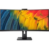 Philips 34B1U5600CH/00 Gebogen UltraWide-scherm met USB-C-dock 34" Curved monitor Zwart, HDMI, DisplayPort, USB-C, RJ-45