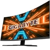 GIGABYTE G32QC A 32" Curved gaming monitor Zwart, 2x HDMI, 1x DisplayPort, 2x USB-A 3.2 (5 Gbit/s), 1x USB-B, 165 Hz