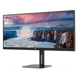 AOC U34V5C/BK 34" UltraWide monitor Zwart, 100 Hz, WQHD, HDMI, Display Port, USB-C, Audio, FreeSync