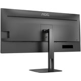 AOC U34V5C/BK 34" UltraWide monitor Zwart, 100 Hz, WQHD, HDMI, Display Port, USB-C, Audio, FreeSync