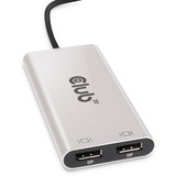 Club 3D Thunderbolt 3 naar Dual DisplayPort displayport splitter 