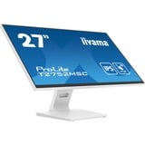 iiyama ProLite T2752MSC-W1 27" touchscreen monitor Wit, Touch, HDMI, DisplayPort, USB, Audio 