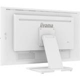 iiyama ProLite T2752MSC-W1 27" touchscreen monitor Wit, Touch, HDMI, DisplayPort, USB, Audio 