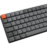 Keychron K3 Max-H1, toetsenbord Grijs/zwart, BE Lay-out, Gateron Low Profile 2.0 Mechanical Red, RGB leds, 75%, Double-shot ABS, Hot-swappable, Bluetooth, 2.4GHz