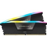 Corsair 64 GB DDR5-6600 Kit werkgeheugen Zwart, Vengeance RGB, XMP 3.0