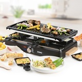 Domo Raclette-grill DO9261G gourmetstel Zwart/houtkleur