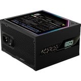 GIGABYTE GP-AE850PM PG5, 850 Watt voeding  Zwart, 6x PCIe, 1x 12VHPWR, Kabelmanagement